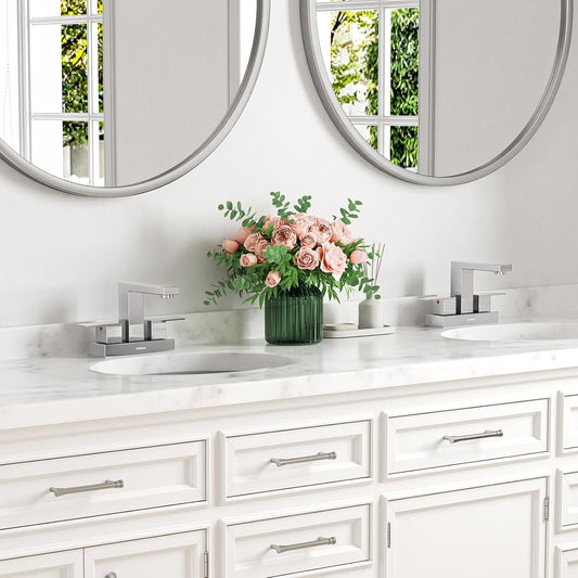 4 inch Bathroom Faucets for Sink 3 Hole with Pop-up Drain and Supply Lines